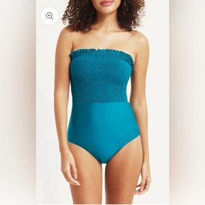 Hermoza Carrie Strapless One Piece Suit 8 NWT